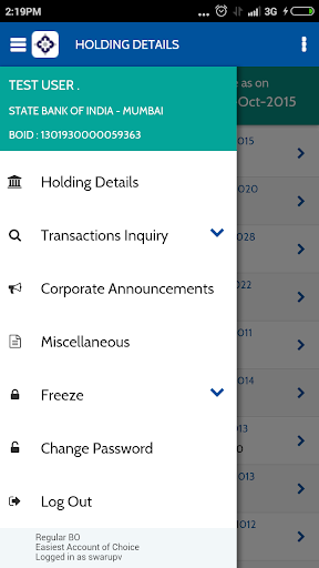 CDSL Myeasi Screen 2