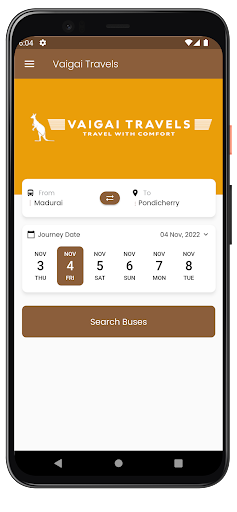 Vaigai Travels Screen 2