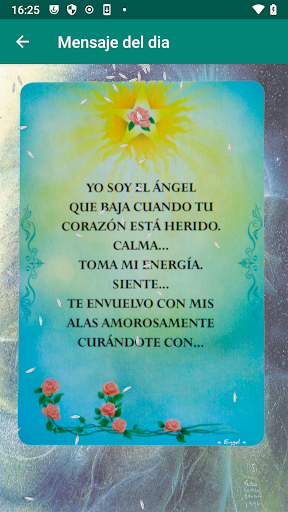Android application El Tarot de los Angeles screenshort