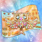 Golden Diamond Owl Keyboard icon