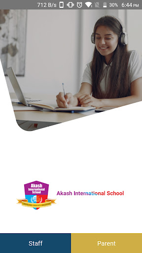 Android application Akash International School screenshort
