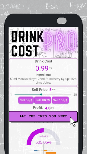Drink Cost PRO [Demo Version] Screen 2