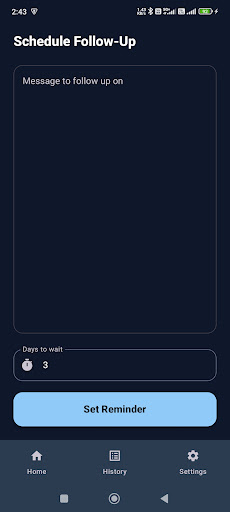 One-Message Follow-Up Reminder