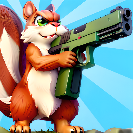 Mr Squirrel with a gun:shooter