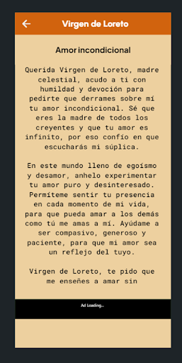 Oraciones Virgen de Loreto Screen 3