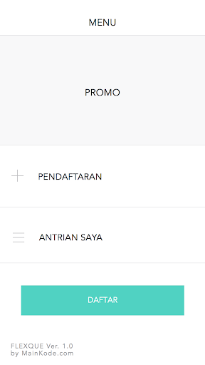 Android application Pendaftaran RS Mardi Rahayu screenshort