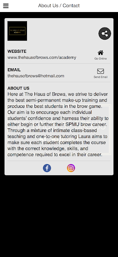The Haus Of Brows Academy Screen 2