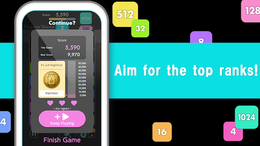 Number drops with 2048 puzzle Screen 3