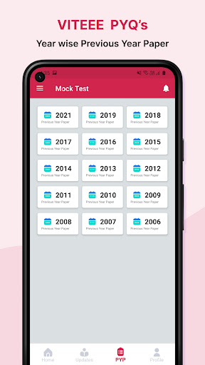 VITEEE Mock Test, PYQs 2024 Screen 3