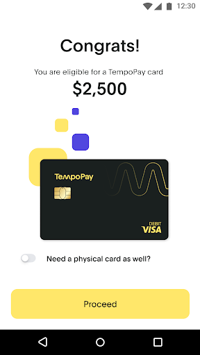 TempoPay Screen 2