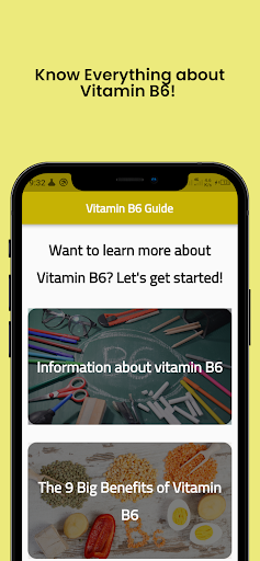 Android application Vitamin B6 Guide screenshort