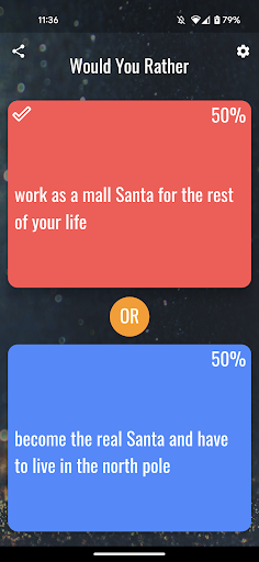 Would You Rather? Christmas Screen 2