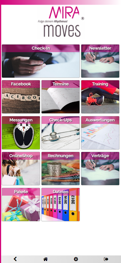 Android application MIRAmoves screenshort