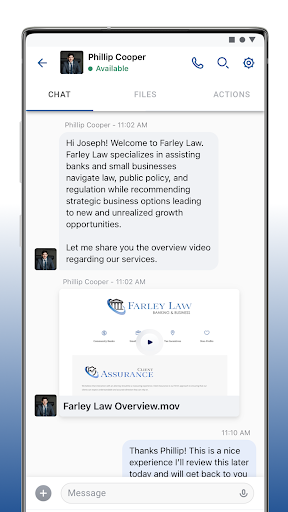 Farley Law: Client Portal Screen 3