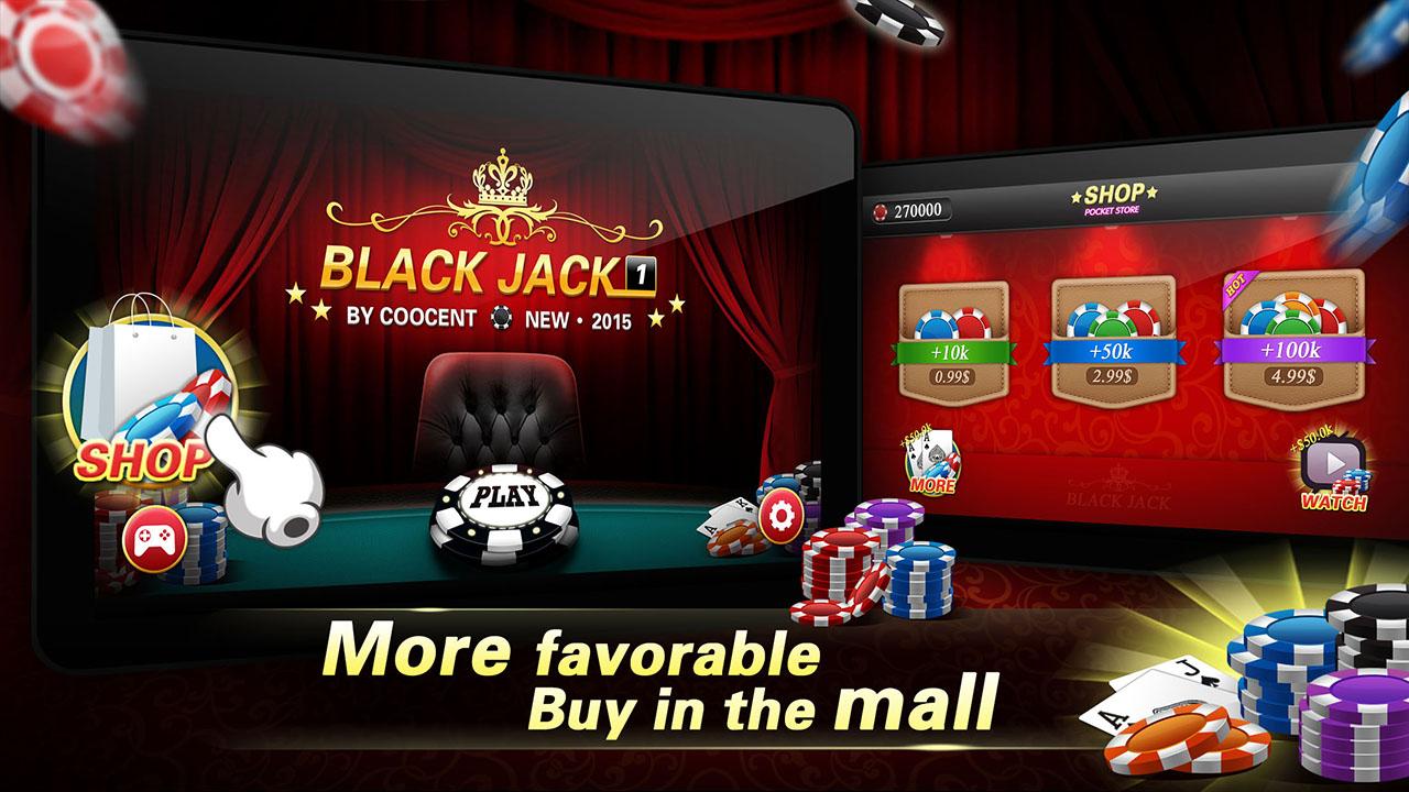 Android application BlackJack 21 screenshort