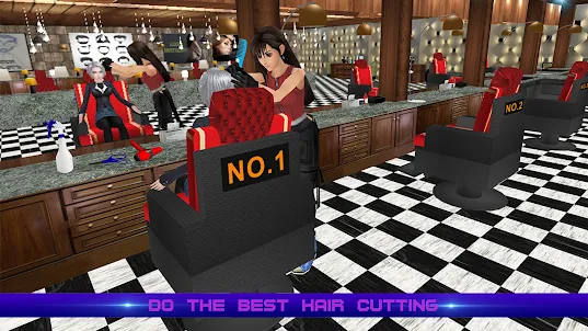 Barber Girl Hair Salon Game