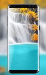 Waterfall Flower live Wallpaper 2018: 3D Aquarium