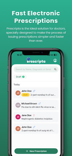 Android application Prescripta screenshort