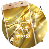 Gold Silk Theme: Music Luxury Deluxe icon