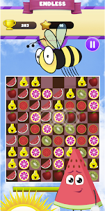 Sweet Candy fruit Puzzle Game