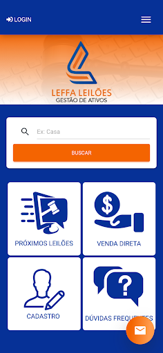 Android application Leffa Leilões screenshort