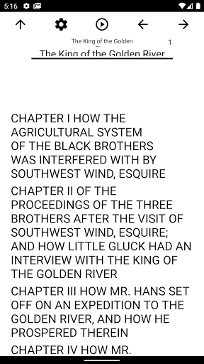 Android application Book, The King of the Golden R screenshort