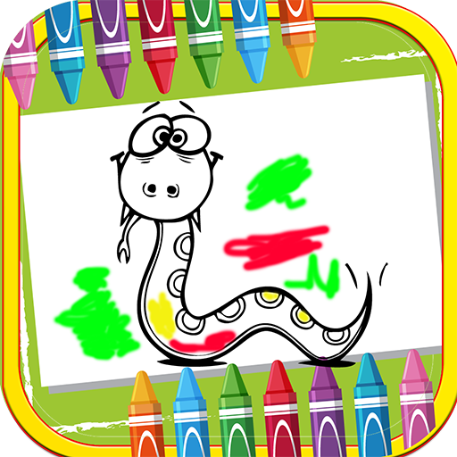 Snake Drawing Coloring pages - preschool Recolor