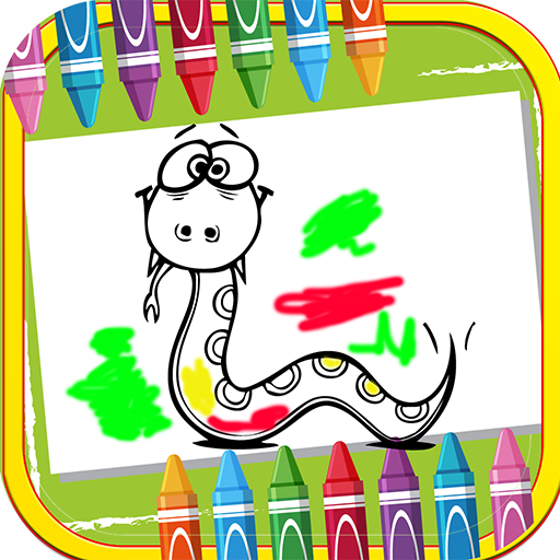 Snake Drawing Coloring pages logo