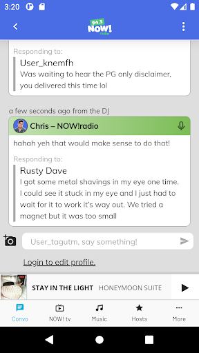 Android application 94.3 NOW! radio screenshort