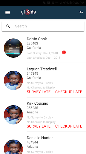 Android application GF Data Mobile (Test) screenshort