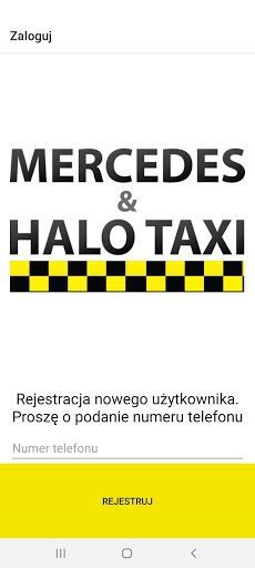 Android application Mercedes i Halo Taxi Siedlce screenshort
