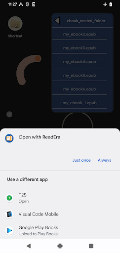 Folder Shortcuts Screen 3