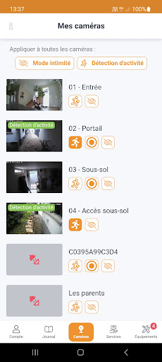 Android application Kiwatch screenshort