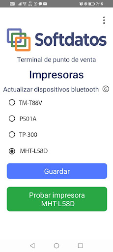 SOFTDATOS, Punto de venta Screen 2