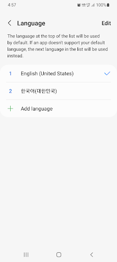 Easy language change Screen 2