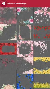 꽃 액자 - 꽃 사진 프레임, 봄 꽃 액자