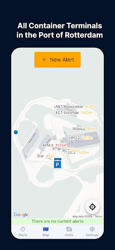 Android application Port Alert screenshort