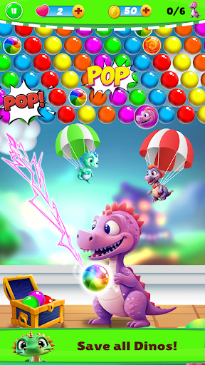 Dinos Rescue : Aim Bubbles Pop Screenshot