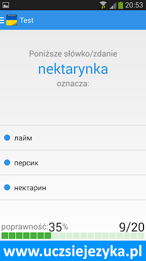 Ukraiński - Ucz się języka Screen 3