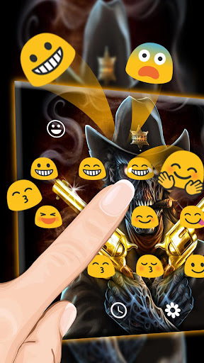Western Skull Gun Keyboard The Screen 2