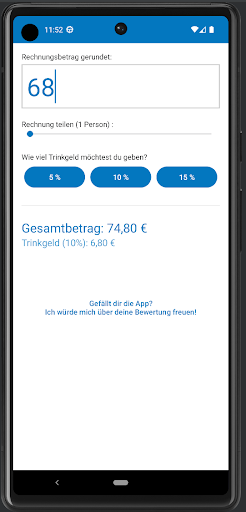 Tip Trinkgeld Rechner Screen 3