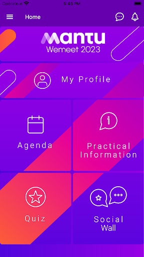Android application Mantu WeMeet 2023 screenshort
