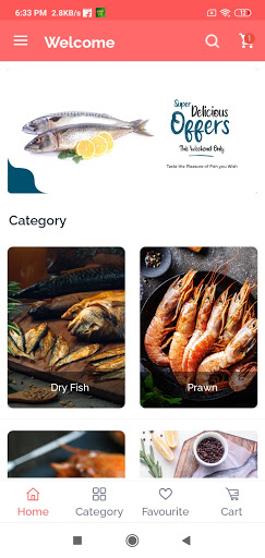 Android application Sandhya Rsst fresh fish screenshort