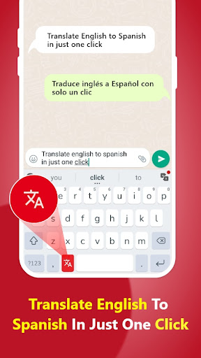 Android application Spanish Keyboard - Translator screenshort