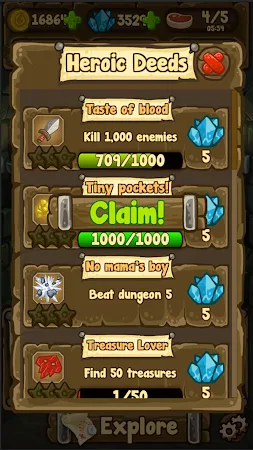 Game screenshot Dungeon Loot - dungeon crawler apk download
