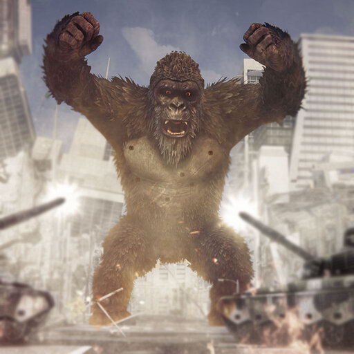 Pemburu Monster Gorila Marah3D