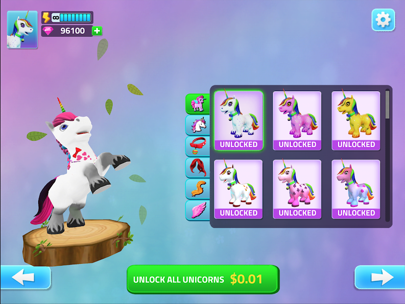 Captura de Pantalla 12 Unicorn Game Wild Fun Life android