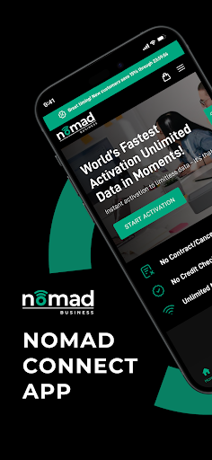 Android application Nomad Connect screenshort