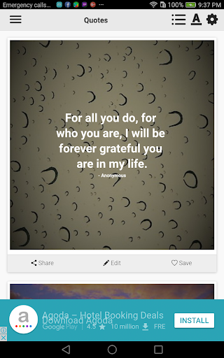 Android application Appreciation Quotes & Gratitud screenshort