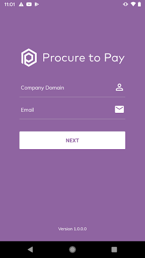 Android application Procure To Pay screenshort